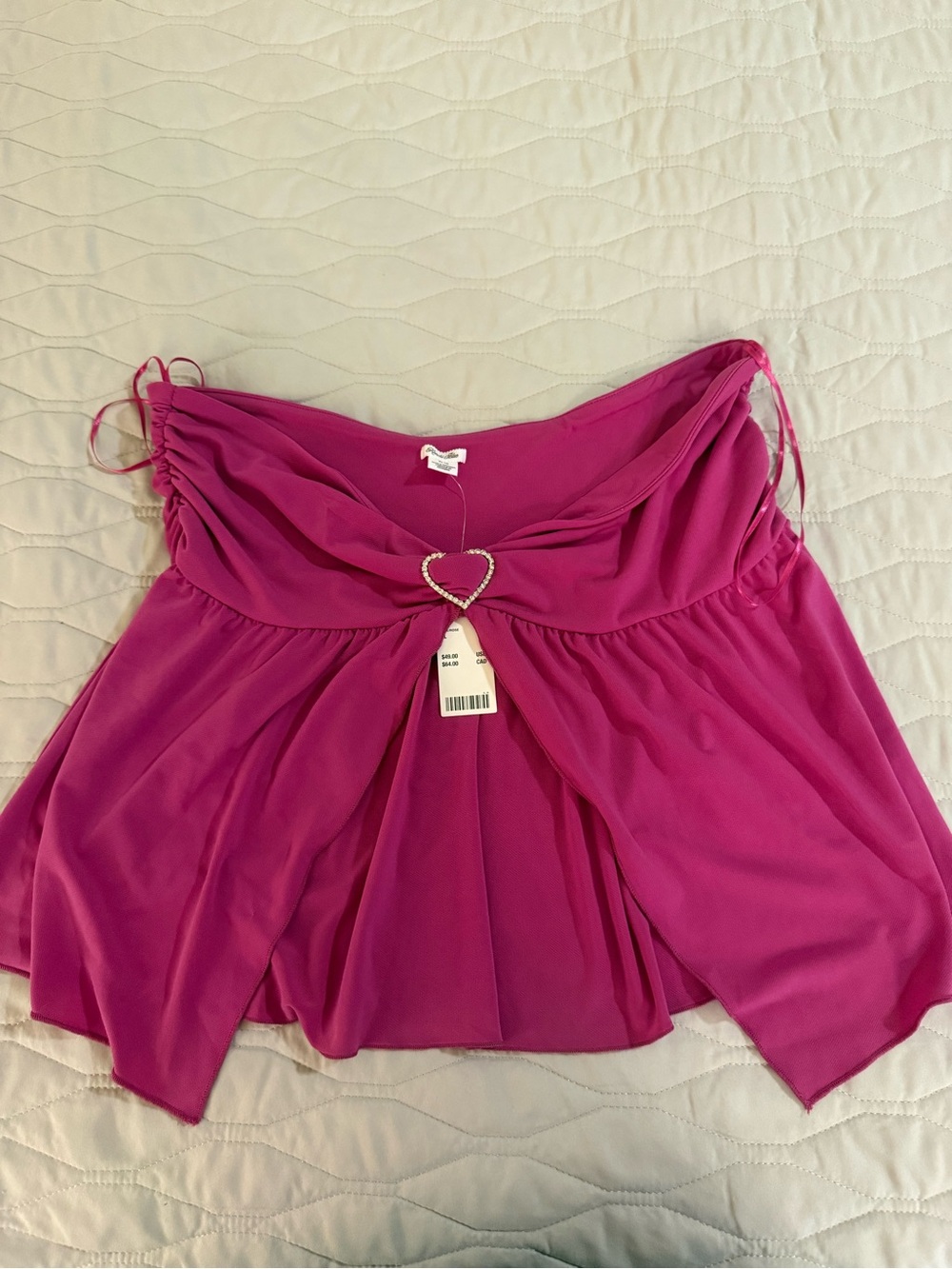 Kimchi Blue Bright Pink tube top style with open front NWT